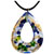 Multicolor Hollow Teardrop Pendant