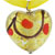 Clear Heart With Gold Murano Glass Pendant