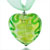 Pale Green And Gold Heart Murano Glass Pendant
