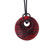 Dark Red With Black Waves Pendant