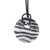 White With Brown Waves Pendant