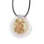 Light Peach And Gold Spiral Pendant