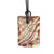 Square Red And Yellow Waffle Pendant