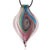Pink Multicolored Flower Petal Pendant