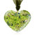 Peridot Heart Murano Glass Pendant