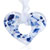 White Blotched Heart Pendant