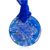 Blue Texture Round Pendant