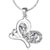 April Birthstone Butterfly 925 Sterling Silver Pendant PD_QHSS02