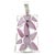 Mother Of Pearl Purple Flower Pendant