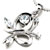 925 Sterling Silver Clear White Crystal Diamond Accent Butterfly Pendant Necklace 18