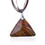 Tan Triangular Dichroic Glass Pendant