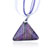 Pink Triangular Dichroic Glass Pendant