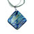 Blue And Yellow Cloud Dichroic Glass Pendant