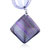 Purple Stripe Dichroic Glass Pendant