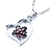 Heart With Purple February Birthstone Pendant