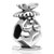 Praying Chubby Bunny Silver Plated Beads Charms Bracelets