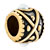 22K White Pearl Drum Two Tone Plated Beads Charms Bracelets