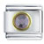 Circle June Pearl Color Rhinestone Italian Charm