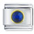 Circle September Sapphire Color Rhinestone Italian Charm