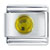 Circle November Topaz Color Rhinestone Italian Charm