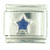 Silver Star Blue Italian Charm