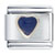 Heart Navy Blue Italian Charm