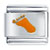 Orange Footprint Italian Charm