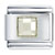 Square April Diamond Color Birthstone Italian Charm