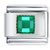 Square May Emerald Color Birthstone Italian Charm