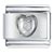 April Diamond Color Heart Birthstone Italian Charm
