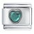 May Emerald Color Heart Birthstone Italian Charm