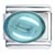 March Aquamarine Color Big Oval Birthstone Italian Charm