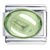 August Peridot Color Big Oval Birthstone Italian Charm