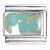 Footprints Blue Italian Charm