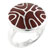 Size 6 Red Mother Of Pearl Swirl Ring