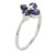Size 6 Amethyst Cross Ring