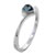 Size 7 Heart Cut Cz Aquamarine Ring