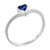 Size 7 Heart Cut Cz Sapphire #7 Ring