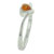 Size 7 Heart Cut Cz Topaz Ring