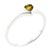 Size 7 Heart Cut Cz Yellow Ring