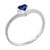 Size 8 Heart Cut Cz Sapphire #8 Ring