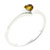Size 8 Heart Cut Cz Yellow Ring