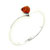 Size 8 Heart Cut Cz Citrine Ring