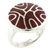 Size 8 Red Mother Of Pearl Swirl Ring
