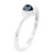 Heart Cut Cz Aquamarine Ring