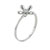 Size9 Round Cut Cz Daisy Sterling Silver Ring