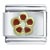 Gpld Plated Red Flower Italian Charm