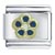 Blue Gold Flower Italian Charm