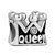 Queen Crown Fit All Brands Silver Plated Beads Charms Bracelets