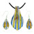 Tropical Breezes Murano Glass Pendant